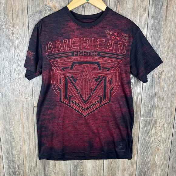 American Fighter Graphic T-Shirt Training Division Athleisure Tee Size Medium - Picture 1 of 6